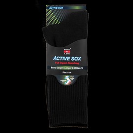 Sox & Lox Buy Sox And Lox Mens Sports Cushioned Long Extra Large Socks Black Size 11 to 14 Online