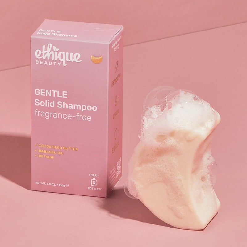 Ethique Gentle Solid Shampoo Fragrance-Free, 110g
