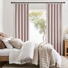 Jubilantex Full Blackout Curtains Pink Pinch Pleated Linen Curtains 95
