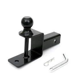 HICKS ATV/UTV Mount with Hitch Ball and Winch Strap Loop (1 7/8" Ball, 2" Shank)