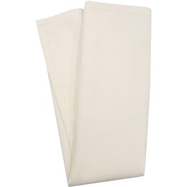 SNAP DRAPE Market Place Cloth Napkins Washable, Overlocked Edges with Stain Resistance for Parties, Weddings, And Events, Spun Polyester, 20 X 20 Inches, Ivory, Set of 12