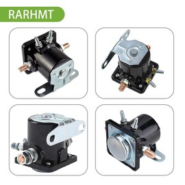 RARHMT 12V Starter Solenoid Relay SW3 Heavy Duty Intermittent Duty – Replaces B6AZ-11450-A, C6AF, C7AF, C9AF, 50-430, D2AF11450AA – Compatible with Ford, Jeep, Lincoln, Mercury, Hot Rod, Tractor