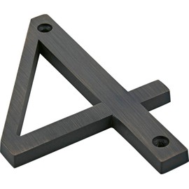 Distinctions 843244 4" Flush Mount Bronze House Number 4, No Size