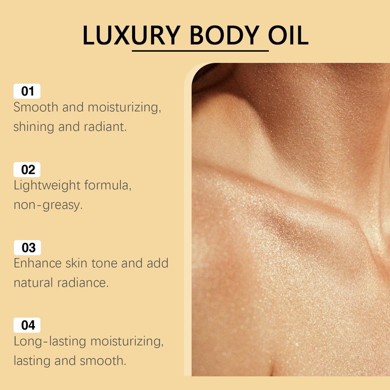 Moisturizing Skin Care Oil (Gold, 90ml)