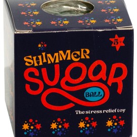 Left-Field Toys - Squishy Ball - Shimer Sugar Ball - Squishy Toys, Fidget Toys, Stress Balls, Sensory Toys, Squishy Fidget Toys, Stress Plush, Stress Toys, Glitter Toy - Pack of 1