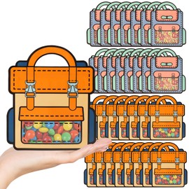 [SAILYLENCEY] 30 Pcs Goodie Bags, Galentines Day Gifts, Valentines For Class, Self-Sealing Treat Bags with Handles & Stand-Up Base for Party Favors, Frosted Window Waterproof for Holiday Gifts (mixed color, Small)