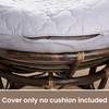 Hudson Comfort Papasan Cushion Cover - Quilted Shape, Soft Microfiber