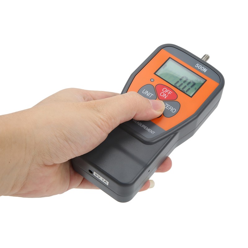 RuoShui 500N Digital Force Gauge with LCD Backlight Screen Portable