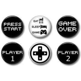 Locker Kit: 12 Inch Shelf and Magnetic Locker Accessories - Mirror Whiteboard Pencil Cup Pen and Inspirational Metal Old School Gamer Magnets 13 Piece Bundle (Black - Gamer)