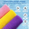 6 Pieces African Exfoliating Net African Bath Sponge Scrubbing Rag