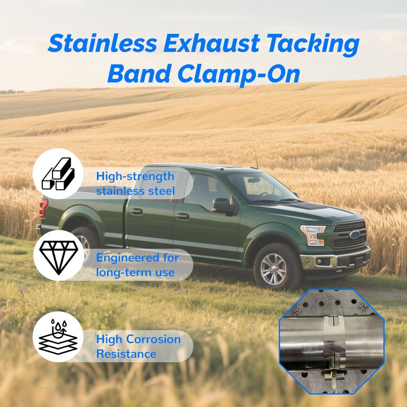 2" (50.8mm) Exhaust Tacking Band Clamp-On for Welding & Fabrication