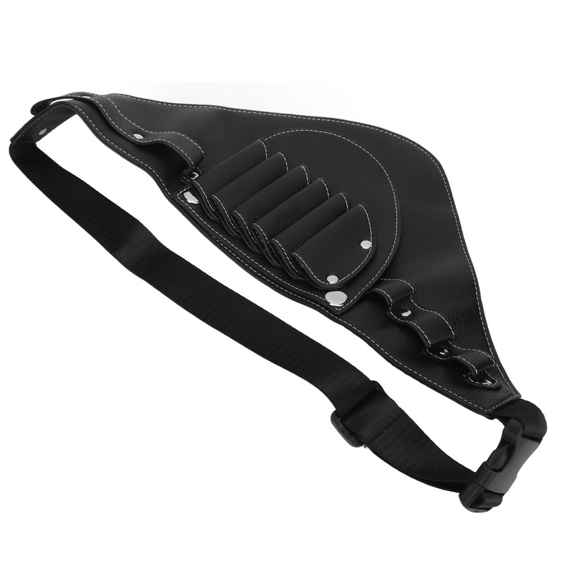 PU Leather Scissors Waist Bag 2 Layers Portable Scissors Holder