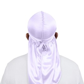 ForceWave ForceWave Silky Durag for Men Wave Cap Satin Dorag for Men Women 360 Wave (Lilac)
