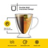 JoyJolt Declan Irish Double Wall Insulated Glass Coffee Cups (Set