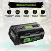 for Ryobi 2 Pack 8.0Ah for Ryobi 40V OP4050 OP4060
