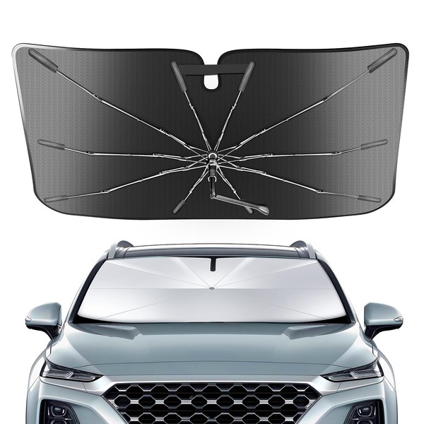 Portable Windshield Sunshade Umbrella for Hyundai Santa Fe 2019-2024 2025,
