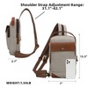 KL928 Canvas Sling Bag for Men Women, Casual Crossbody Backpack