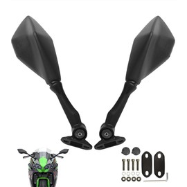 Mokuo Foldable Motorcycle Mirrors Fit for Ninja 250 ZX6R 636 300R EX300 ABS 2011-2018 / Ninja 400 2018-2023 / kawasaki ninja 500 accessories/Ninja 650 Mirrors
