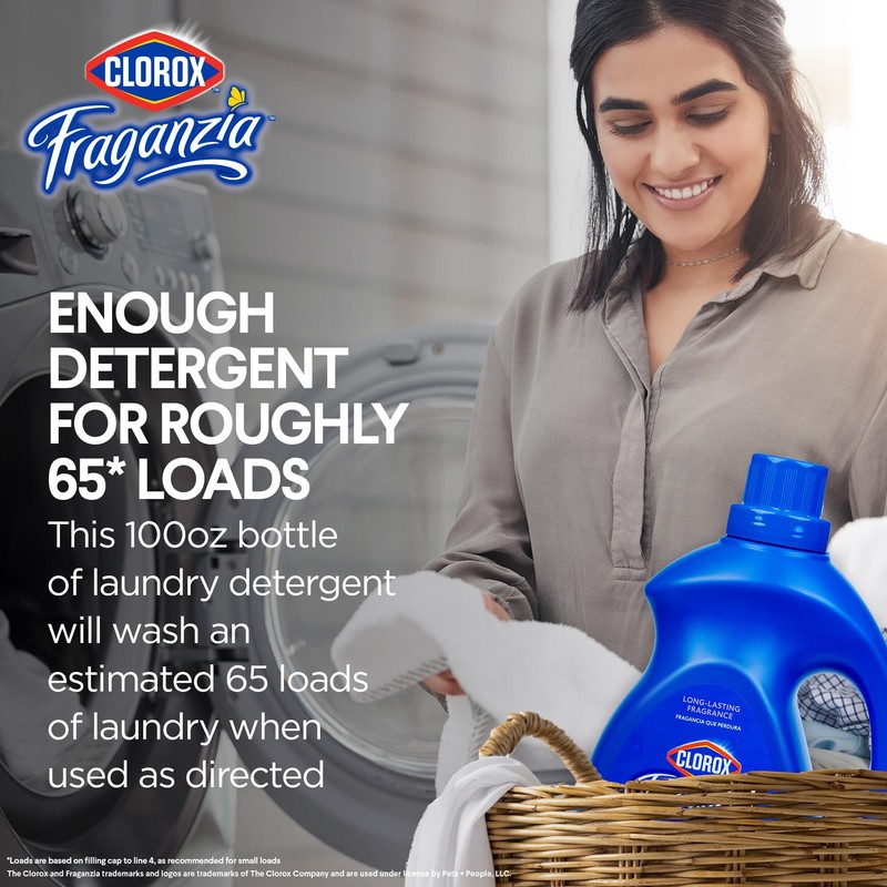 Clorox Fraganzia Liquid Laundry Detergent in Lavendar Scent - HE