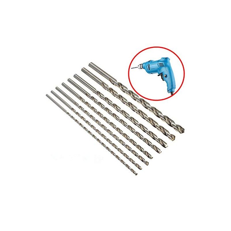 ChaRLes 6-16mm Diameter Extra Long 350mm HSS Auger Twist Drill