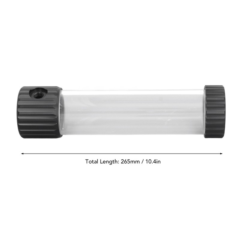 Cylindrical Water Cooling Reservoir Built in Filter Transparent 515ml Water