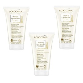 Logona Natural White Clay Wash Cleanser 200ml 3pcs Vegan Natural Lavender / 로고나 내추럴 화이트 클레이 워시클렌저 200ml 3개 비건 천연 라벤더