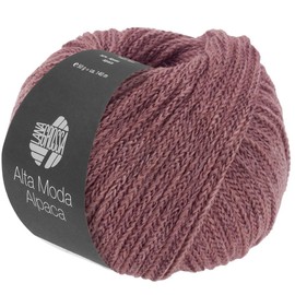 LANA GROSSA Alta Moda Alpaca Chain Yarn Made of Alpaca (Baby), Hand Knitting Yarn Made of 90% Alpaca (Baby), 5% Virgin Wool (Merino) and 5% Polyamide, 50 g Wool for Knitting and Crocheting, 140 m Yarn 93