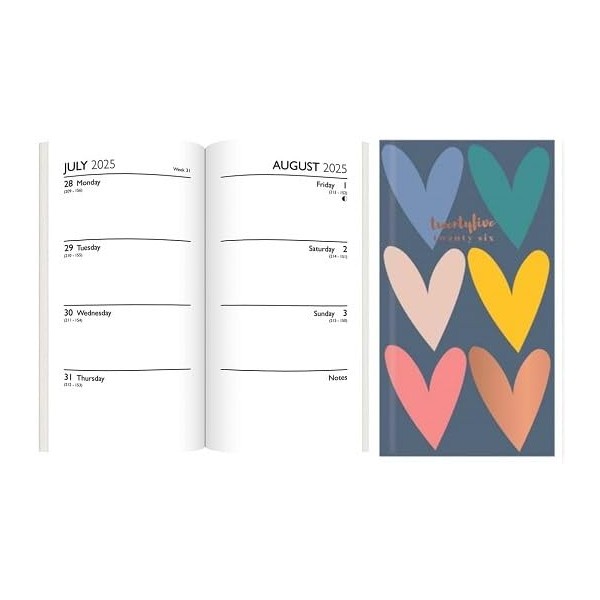 BG Academic Term-Time July-July Diary Slim WTV 2025-2026, Choose Your