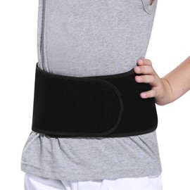 Children's Back Brace Kidney Belt Back Strap Stretch Kidney Warmer Kidney Protection Breathable Back Support Belt Velcro Summer Winter Warmer Support Sitting Posture Support Sports Bicycle