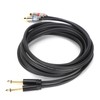 JORINDO Dual 6.35mm Male to Double RCA Male Cable Audio