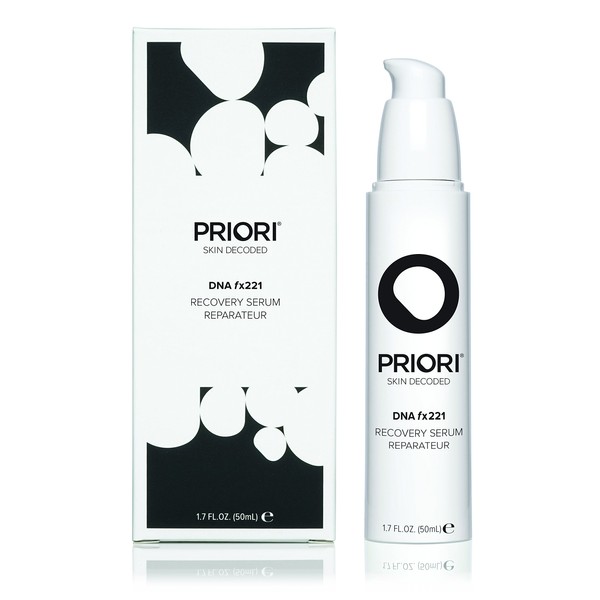 Priori Skincare DNA Recovery Serum Repairing, Correcting Age Defying Day & Night Face Treatment Free Radical Protection Beauty Boost Intense Hydration Oil Free Fragrance Free 1.7 fl oz
