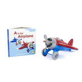 Green Toys Airplane & Board Book (color may vary)