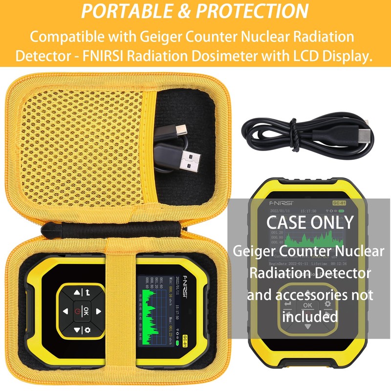 Khanka Carrying Case for Geiger Counter Nuclear Radiation Detector -