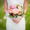 Bridal Foam Bouquet Holder Lace Floral Handle for Bridal Flower