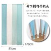 Noren 4 Row Turquoise, 33.5 x 66.9 inches (85 x