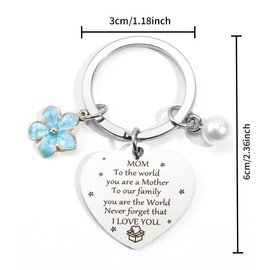 Mom Keychain Gifts Presents for Mom Mummy Gifts Mothers Day Giftfor Mom from Daughter BirthdayGifts ChristmasGifts Mom