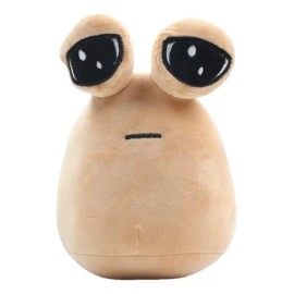 Peluche Pou Triste De 22cm Emoticon Alien Sin Sentimientos Color Caqui