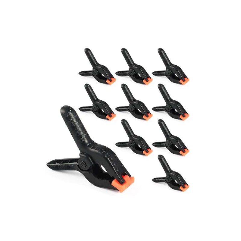 RELBRO Spring Clamps, 4.5 Inch Large Plastic Clips for Balloon