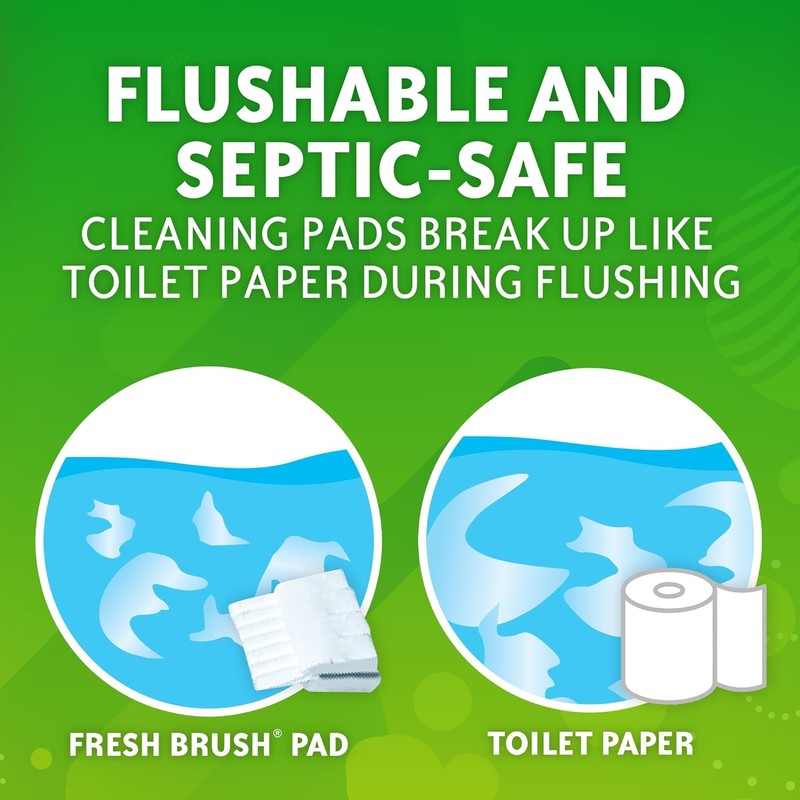 Scrubbing Bubbles Flushable Toilet Bowl Wand Cleaner Refills, Fresh Brush