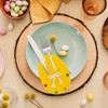 SilverChry Cutlery Holder Easter Bunny, 12 Pieces Cutlery Bag Felt