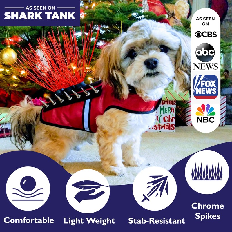 CoyoteVest SpikeVest Dog Harness Vest, Reflective Dog Accessories with Spikes