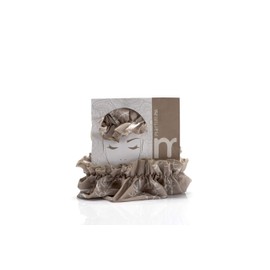 martini SPA - Massage Natural - Elegant, Practical and Reusable Polyester Shower Cap, Standard Size, Beige Patterned, 17 g, Pack of 1