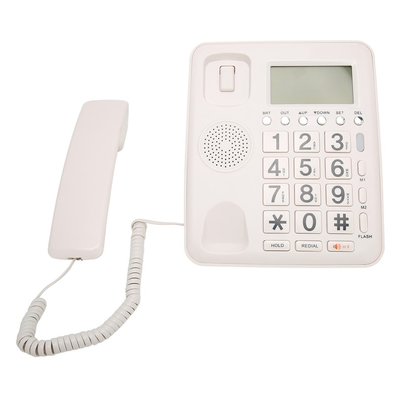 Desk Phone Caller ID Vertical Fixed Hands Free Calling Corded