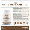Pro Mushrooms - 120 Capsules | Cordyceps, Lion's Mane, Chaga,