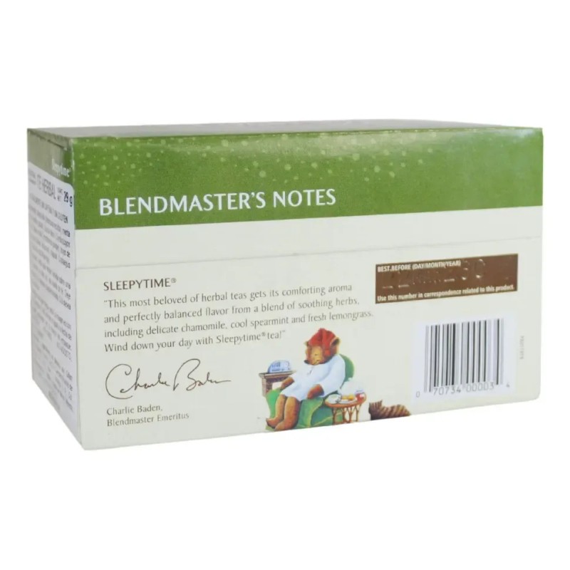 Té Herbal Celestial Seasonings Sleepytime Manzanilla Menta Sin Cafeína 20