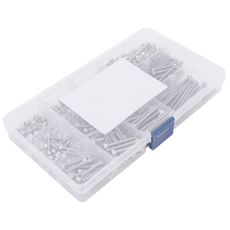 450pcs M3 Stainless Steel Cup Head Hex Socket Screw with