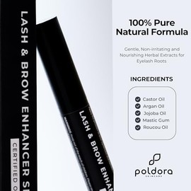 Suero Para Pestañas Orgánico Certificado: Crecimiento De Pestañas Y Cejas Con Aceites De Ricino, Argán Y Jojoba. Natural, Sin Irritación, Pestañas Más