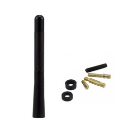 Universal 4.7" Car Antenna Carbon Fiber Radio FM Antena Black Kit Car Aerial