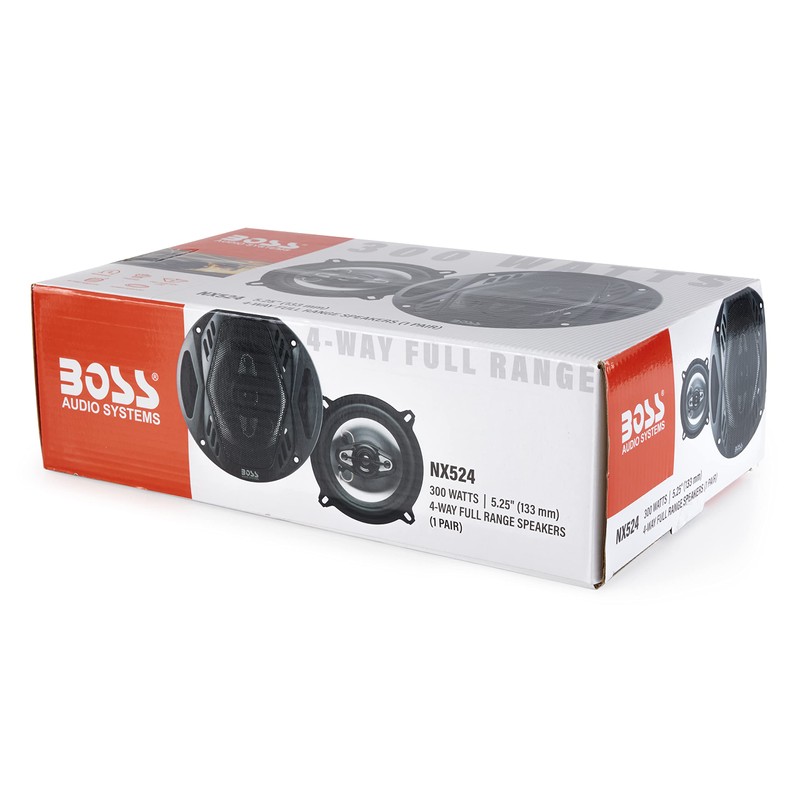 BOSS NX524 5.25" 600W 4-Way Car Audio Coaxial Speakers Stereo