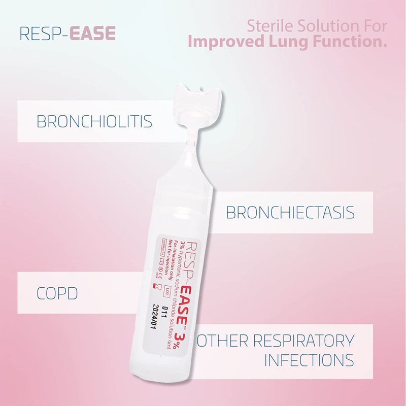 Resp-Ease® 3% Sterile Hypertonic Saline Solution for Inhalation via Nebuliser